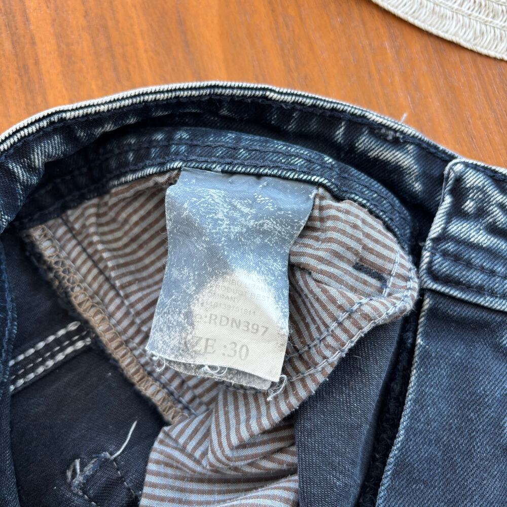 Dsquared2 DSQ2 Acid Wash Jeans Men Sz 30 Slim Straight Vintage Style Maple Leaf - Picture 8 of 15